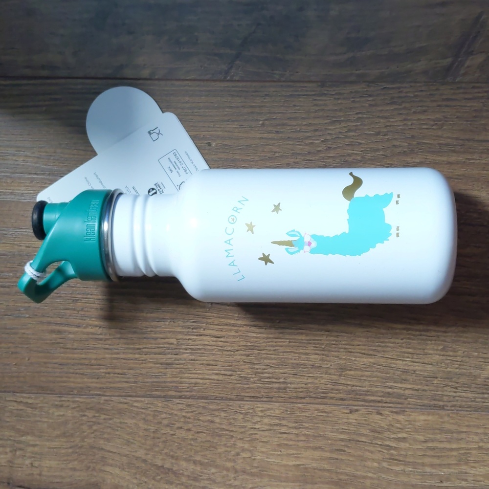 New! Limited Edition! Klean Kanteen Llamacorn 18oz Stainless Steel Water Bottle